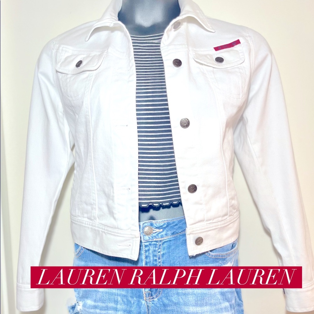 Ralph Lauren white denim jacket